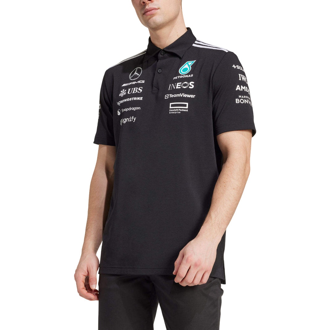 adidas Mercedes AMG Petronas Formula One Team Polo Shirt 'Black' JW5391 - 2