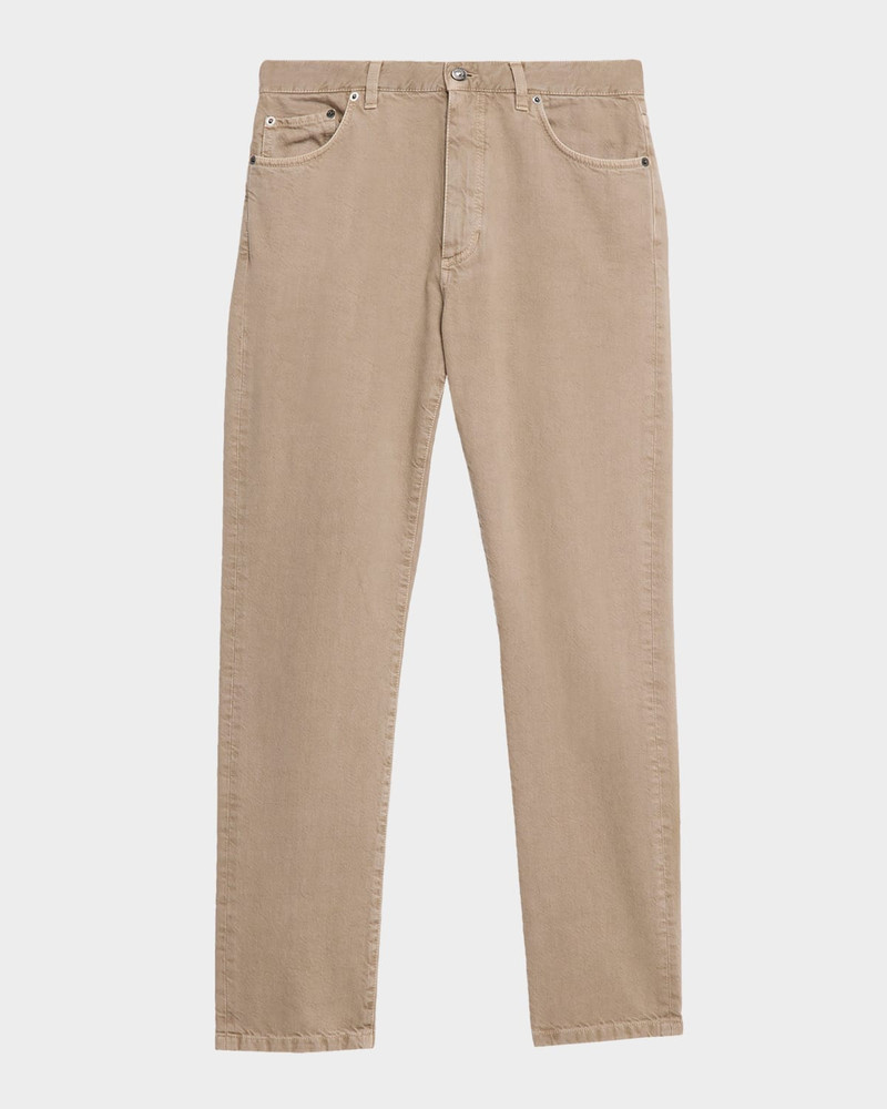 Men's Marble-Effect Slim Five-Pocket Pants 1
