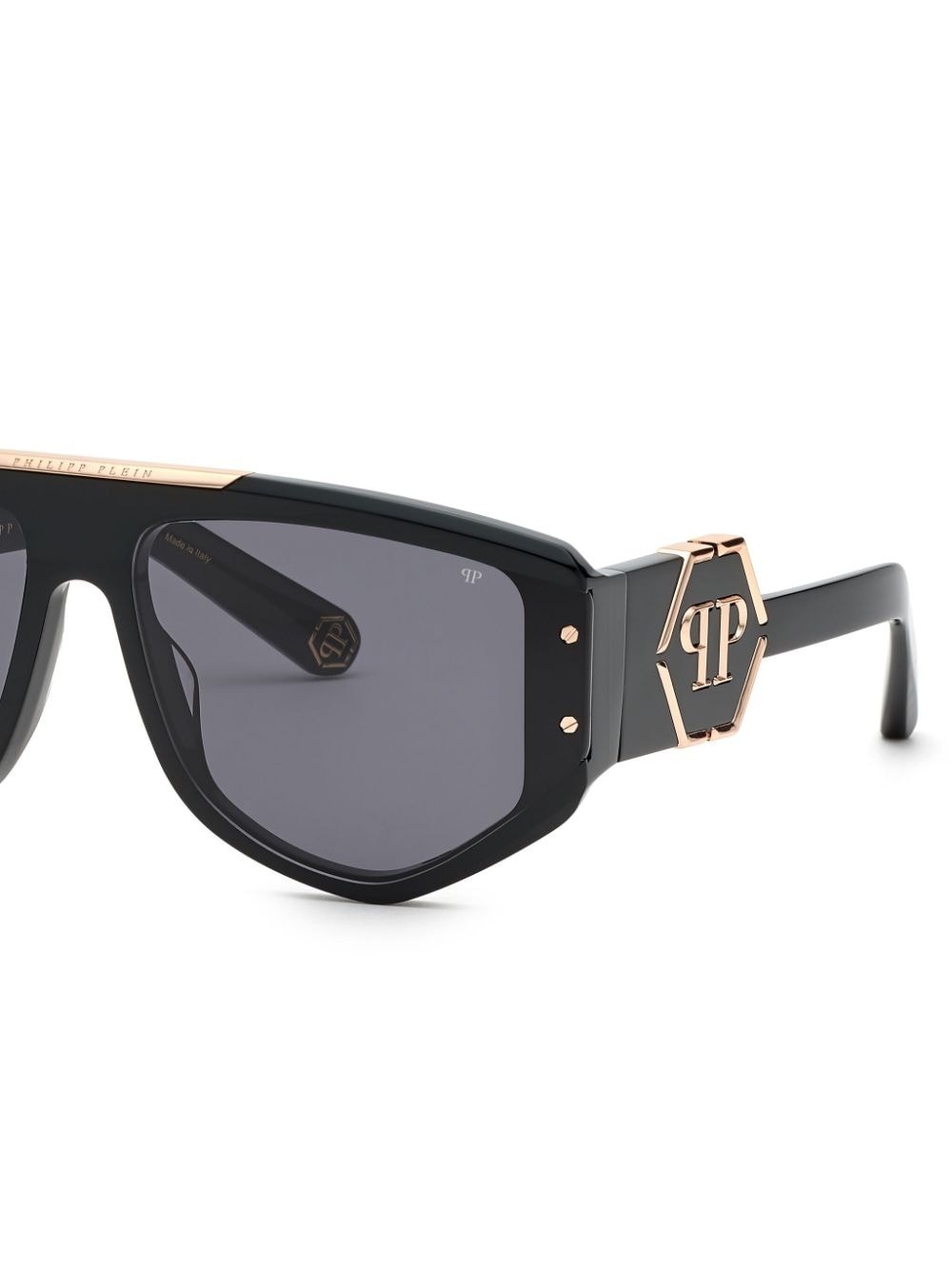 Rectangular logo-plaque sunglasses - 5