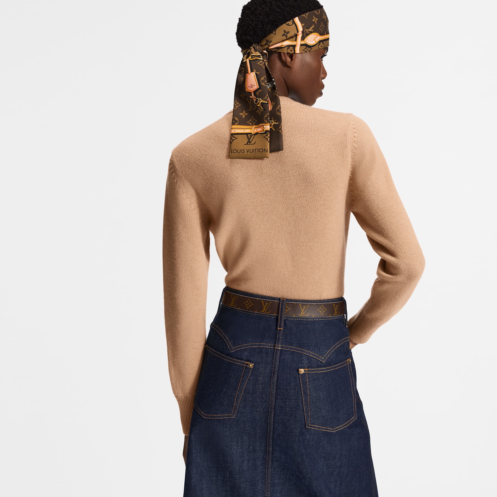 Chain Detail Patch Sweater - 2