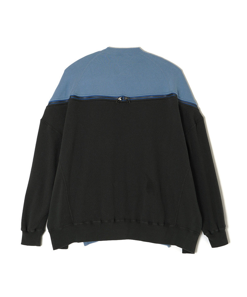 FACETASM Waffle Knit Zip Sweatshirt outlook
