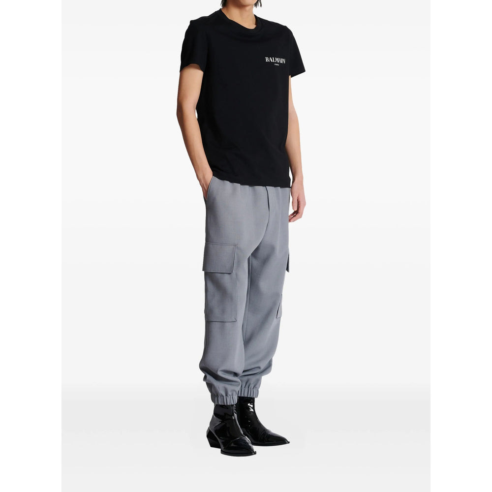 Balmain Black T-Shirts & Vests - T-Shirts Men - 5