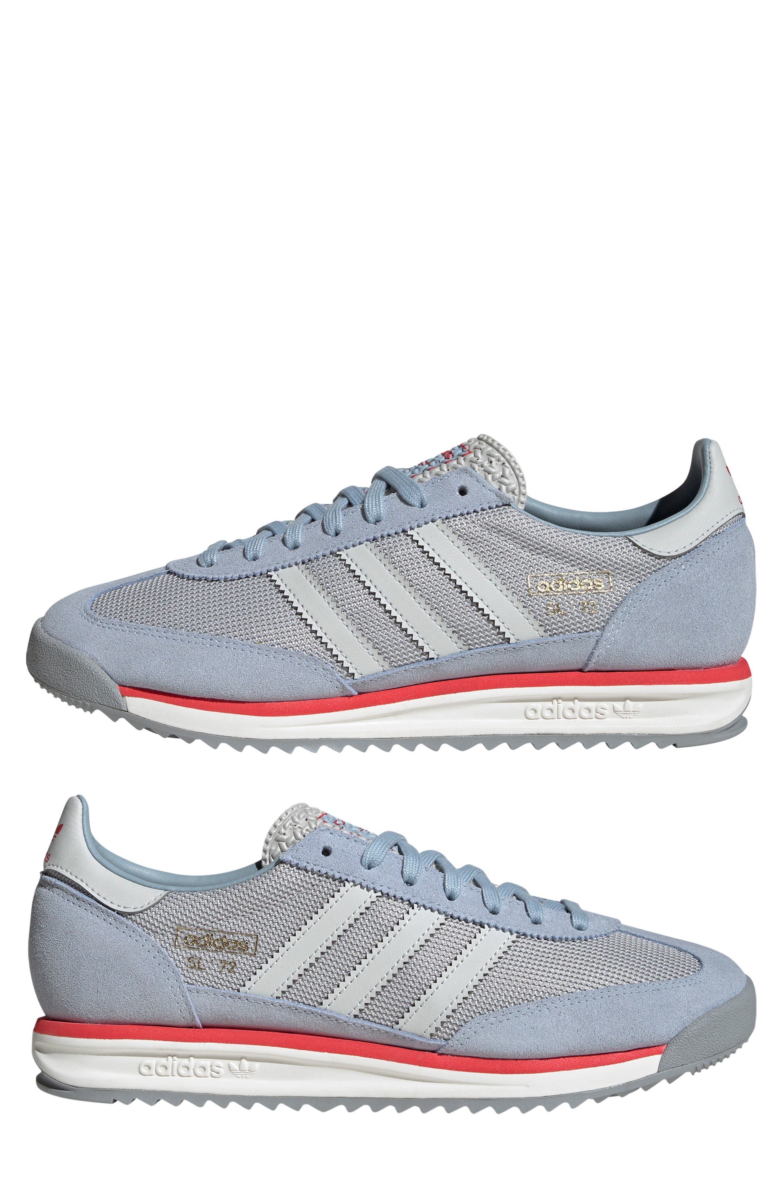 adidas Gender Inclusive SL 72 RS Sneaker in Blue/Crystal White/Grey at Nordstrom - 9