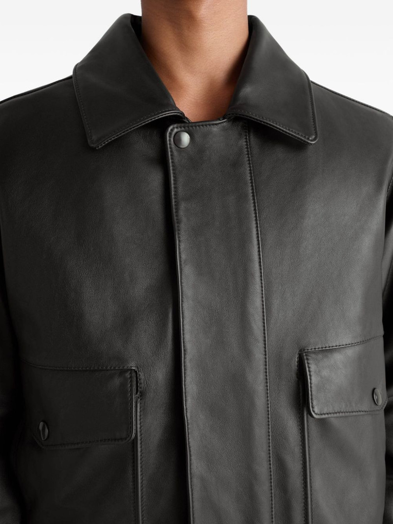 fur-collar leather jacket 5
