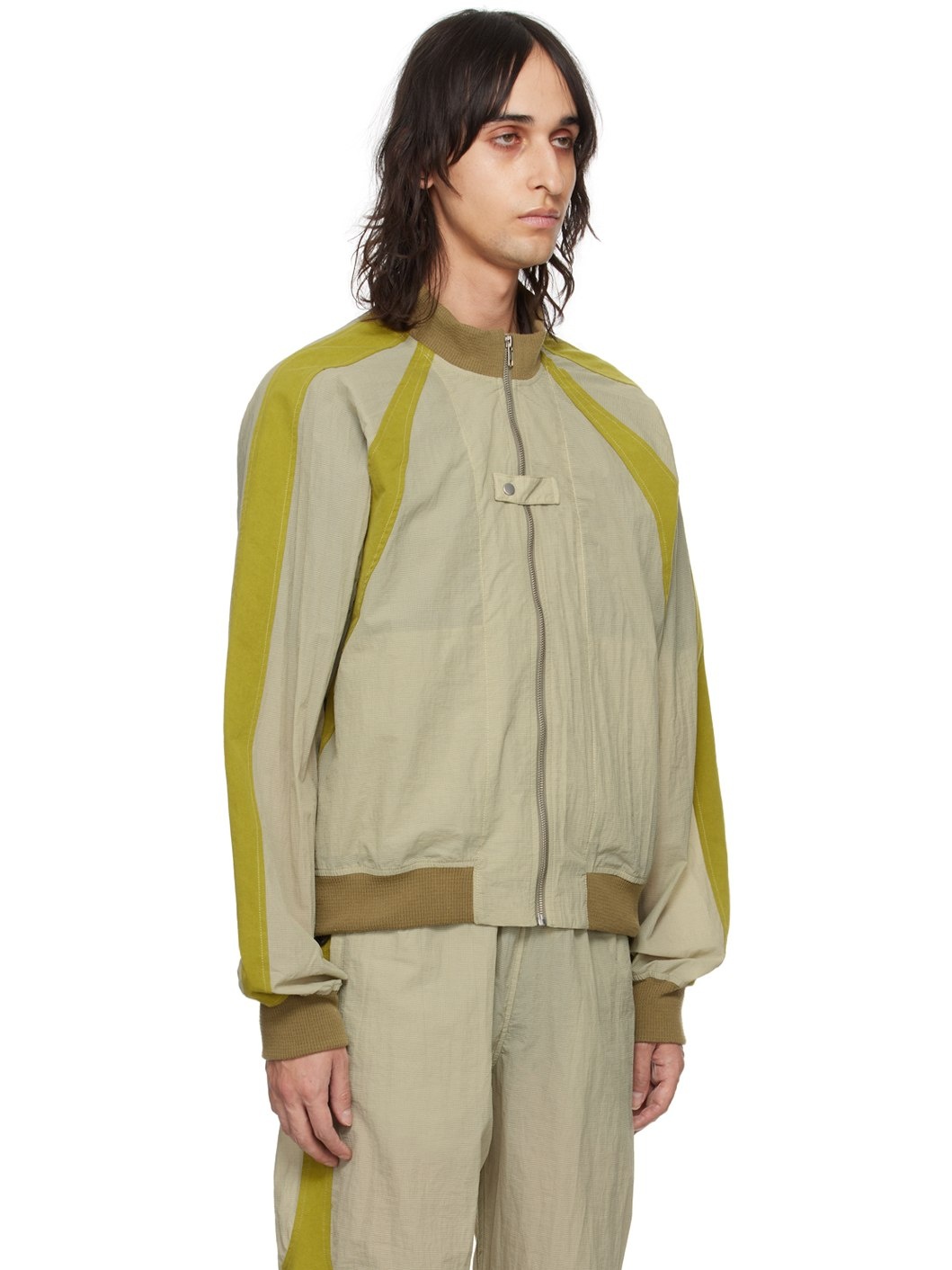 Gray & Khaki Thussar Jacket - 2