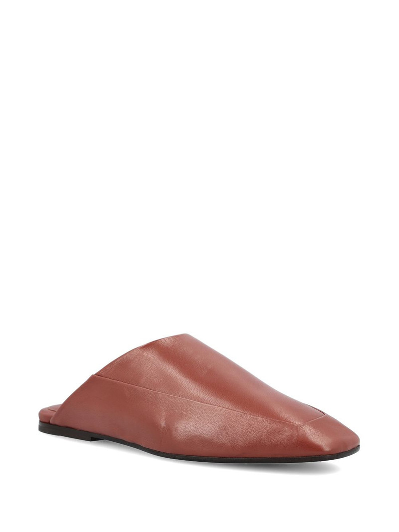 Brunello Cucinelli leather mules outlook