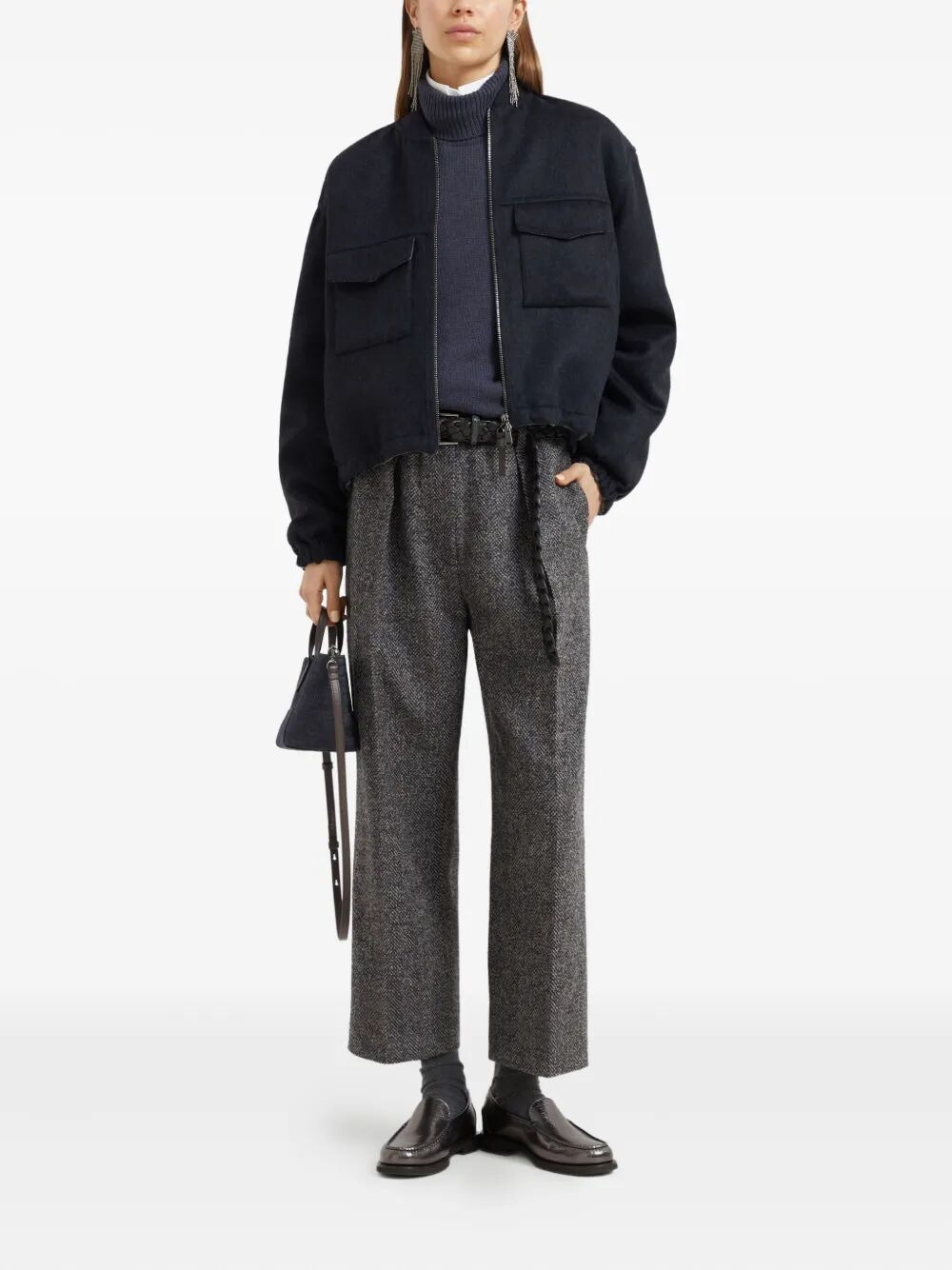Brunello Cucinelli Women Cropped Suits Pants - 2