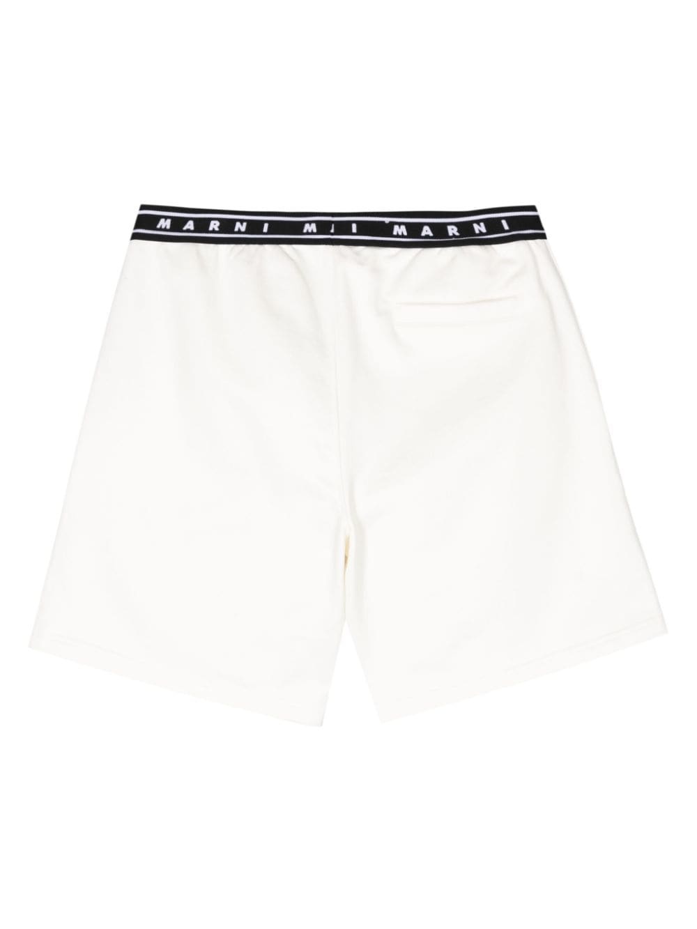 logo-print strap cotton shorts - 2