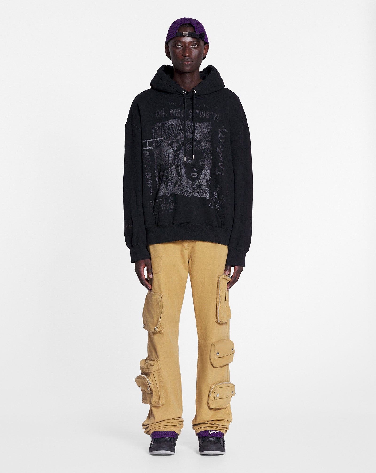 LANVIN X FUTURE UNISEX LOOSE-FIT PRINTED HOODIE - 2