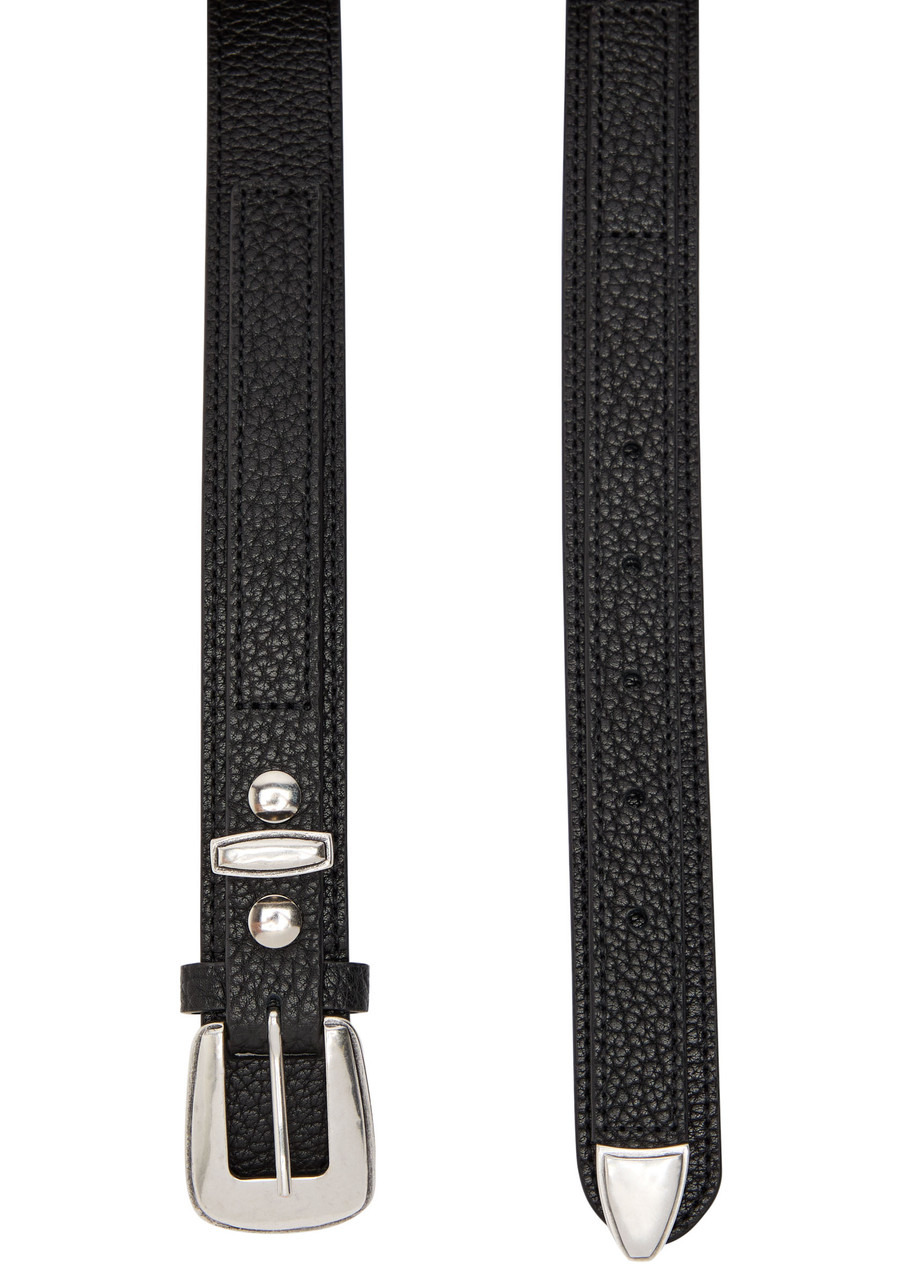 Lemaire Minimal Western Grained Leather Belt - 3