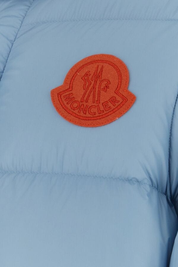 Light blue nylon Cyclone down jacket - 3