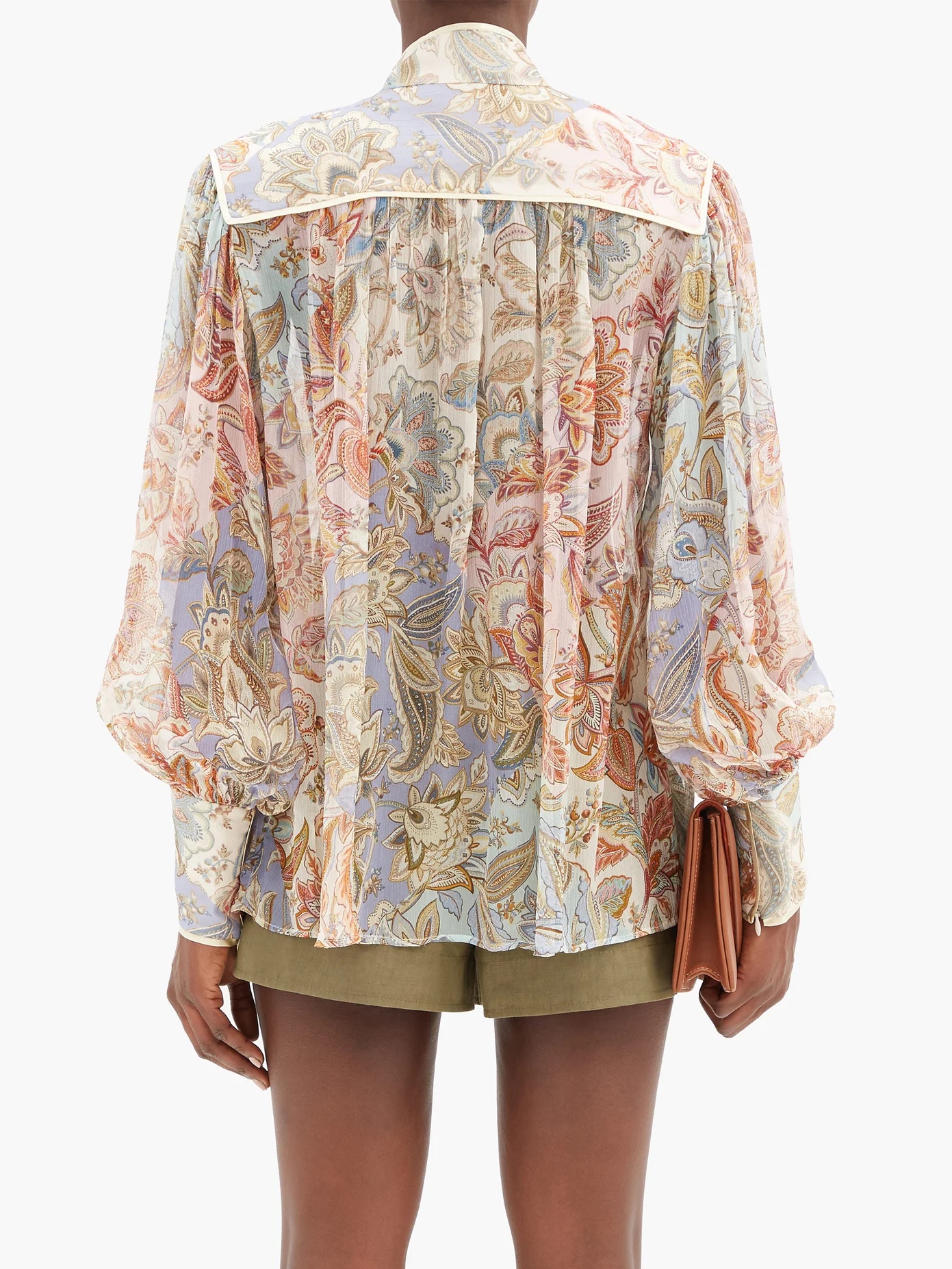 Lucky Bound floral-print silk chiffon blouse - 5