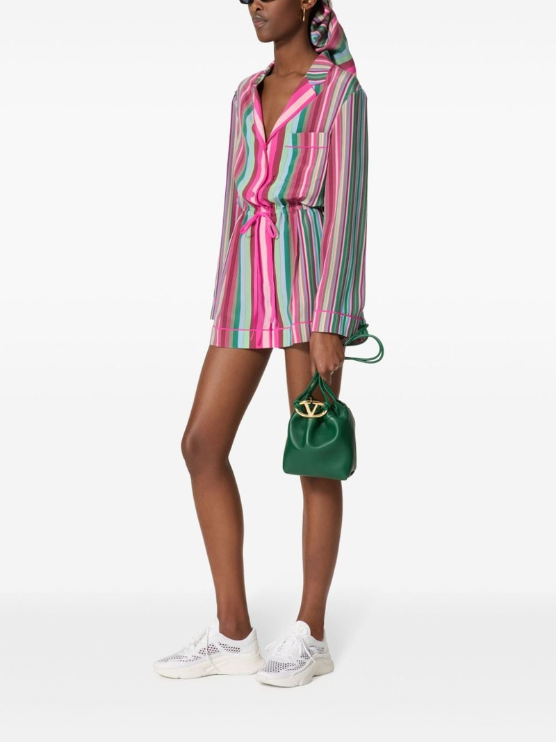 Valentino striped silk playsuit outlook