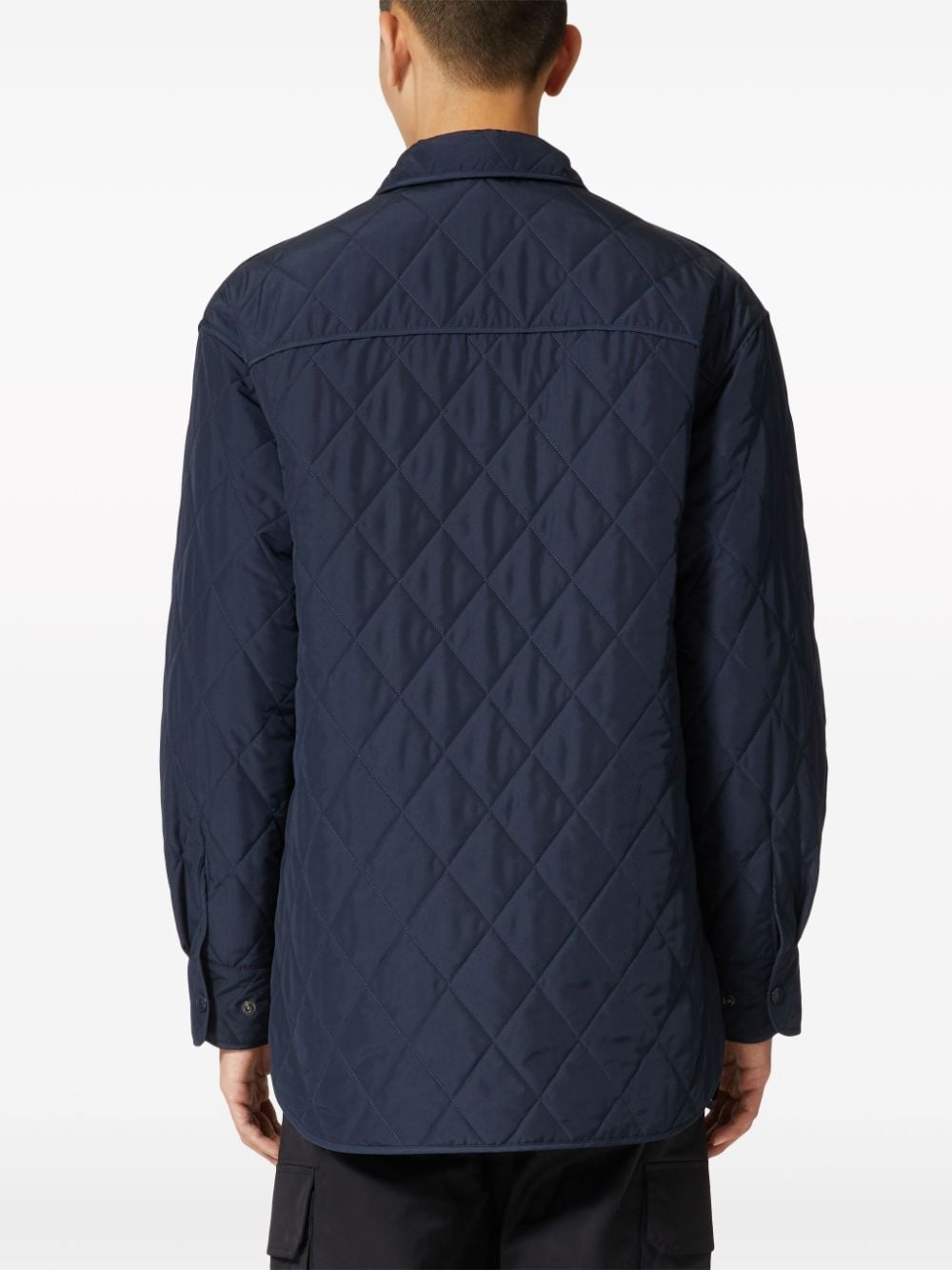 Rockstud Untitled quilted shirt jacket - 4