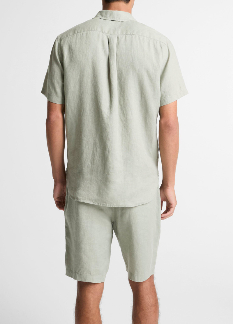Vince Linen Short-Sleeve Shirt outlook