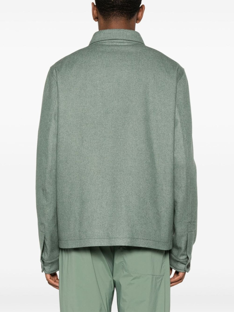 button-up brushed shirt jacket 4