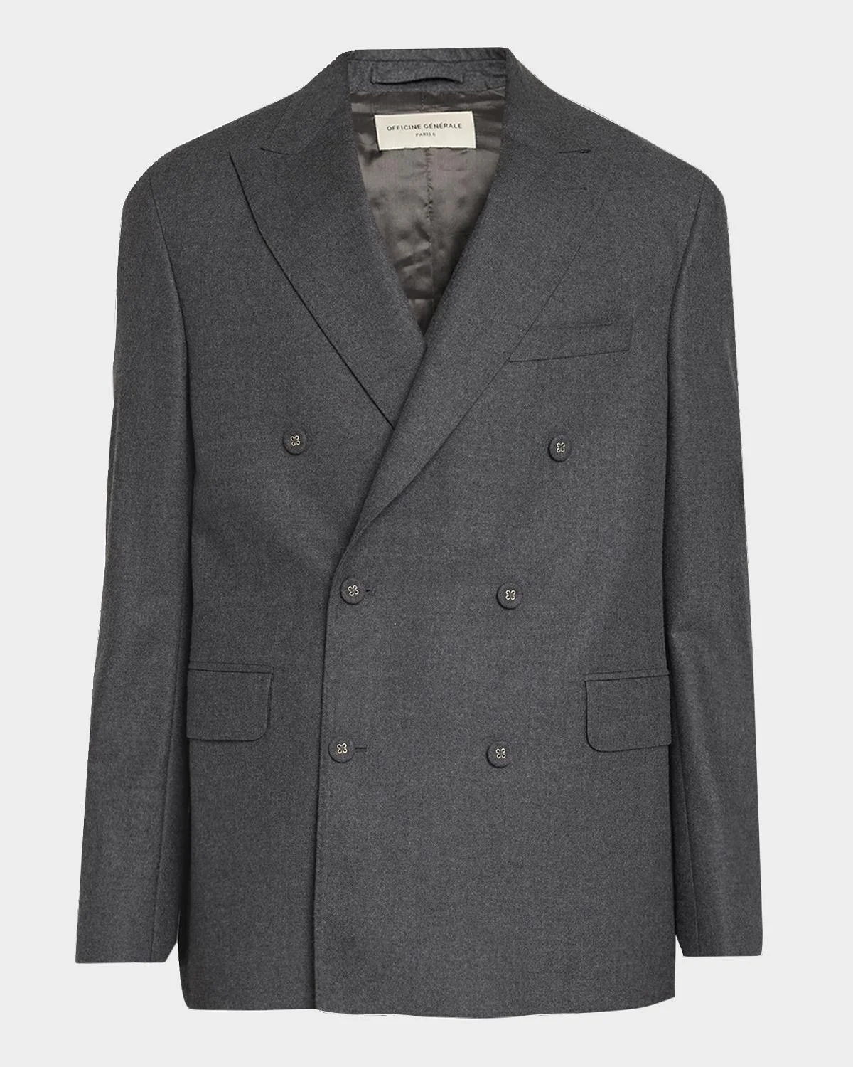 Men's Wool Double-Breasted Sport Coat - 1