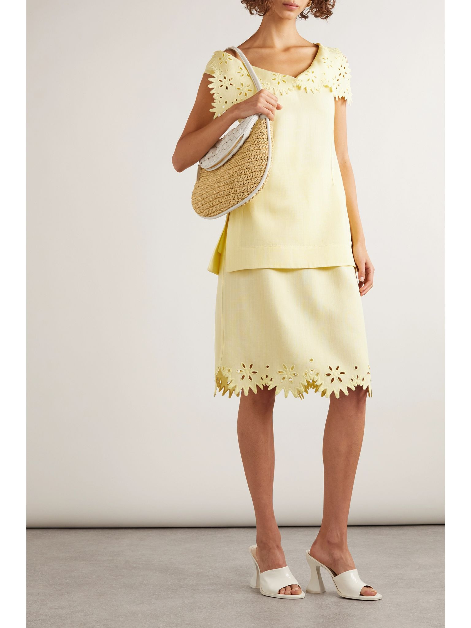 Broderie anglaise skirt Ivory - 2