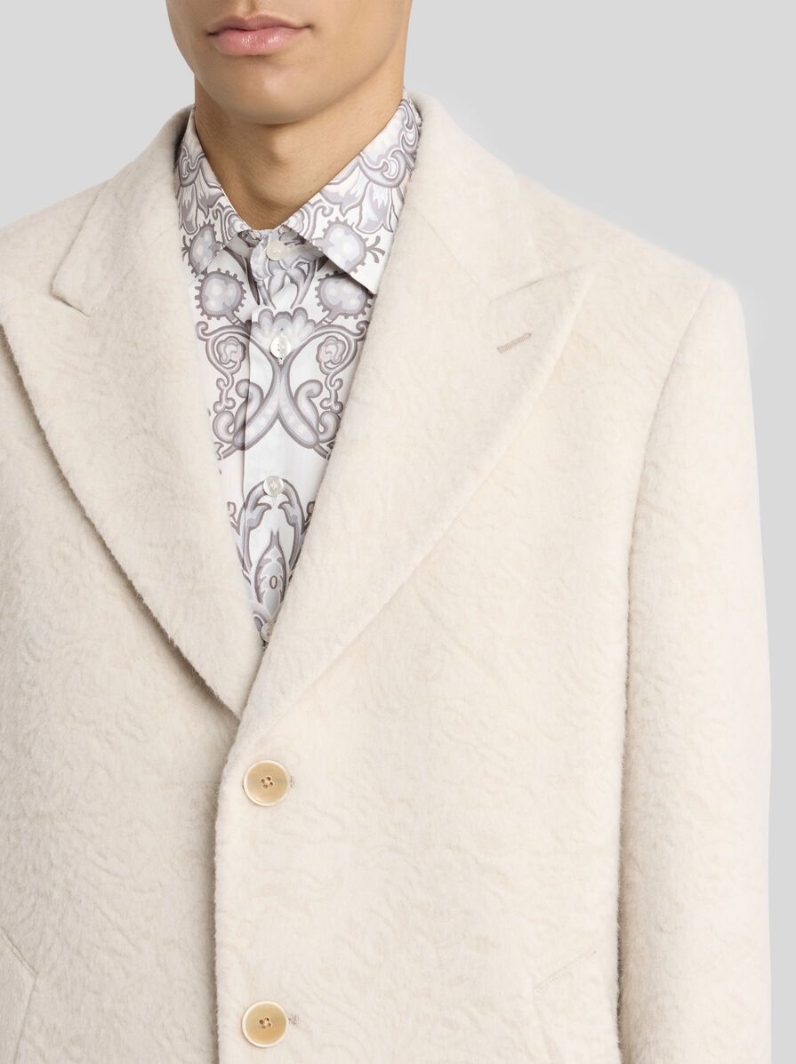WOOL-BLEND JACQUARD COAT - 2