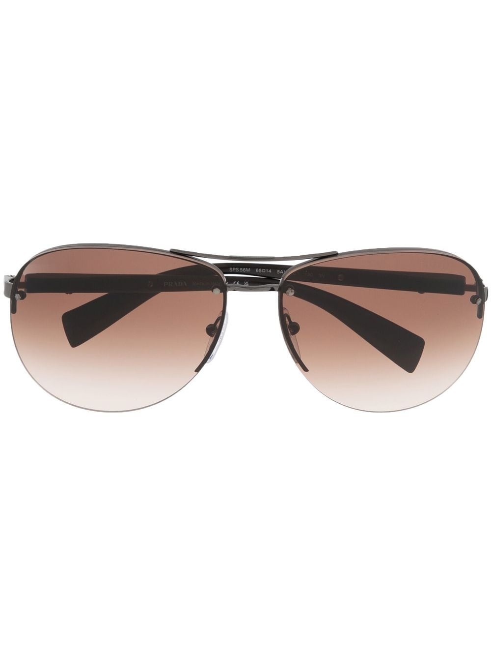 gradient lens round sunglasses - 1