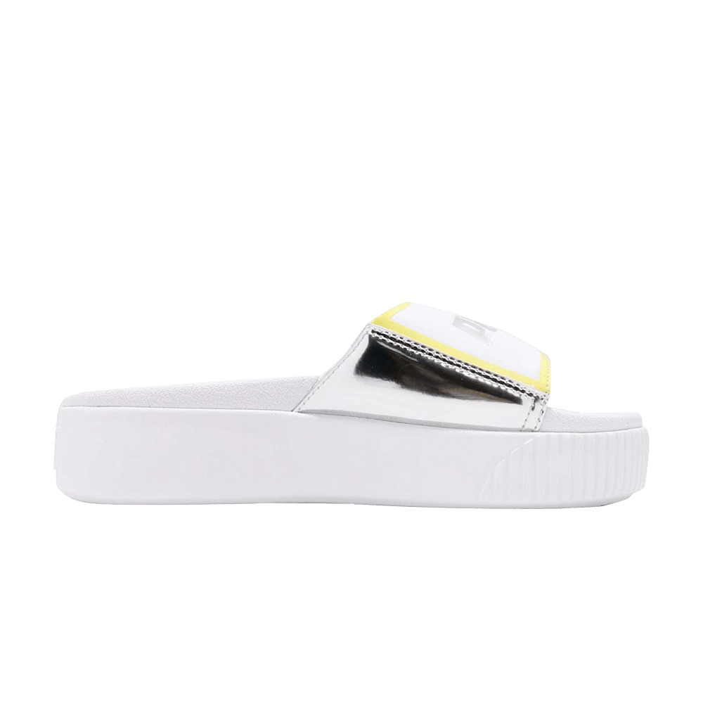 Wmns Platform Slide TZ 'White Silver' - 1