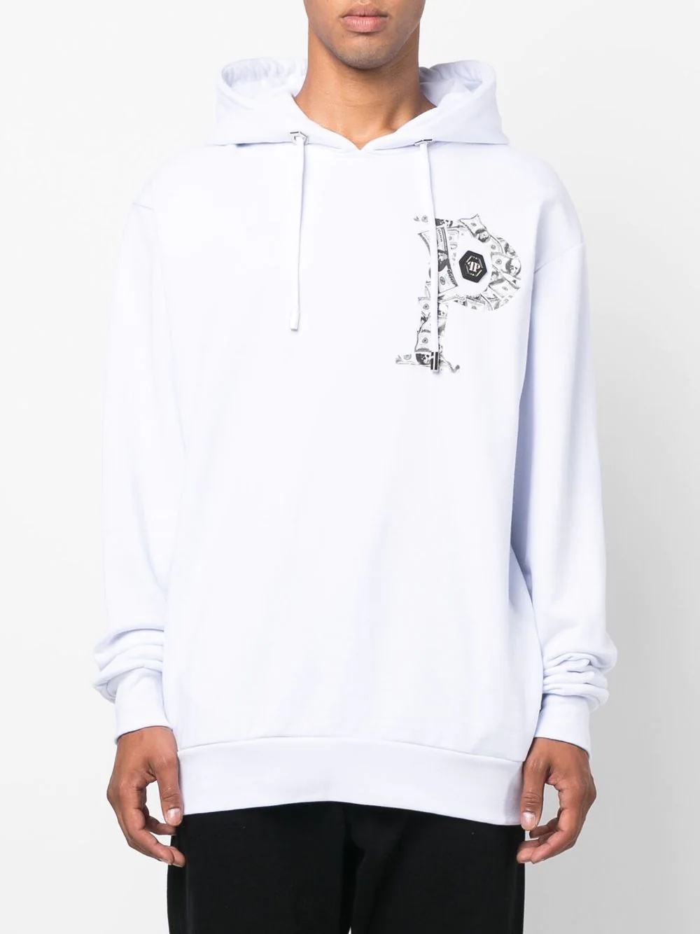 Money graphic-print hoodie - 3