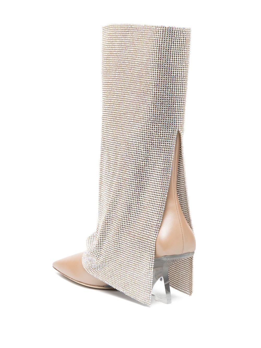 Virginia 95mm crystal-drape boots - 3