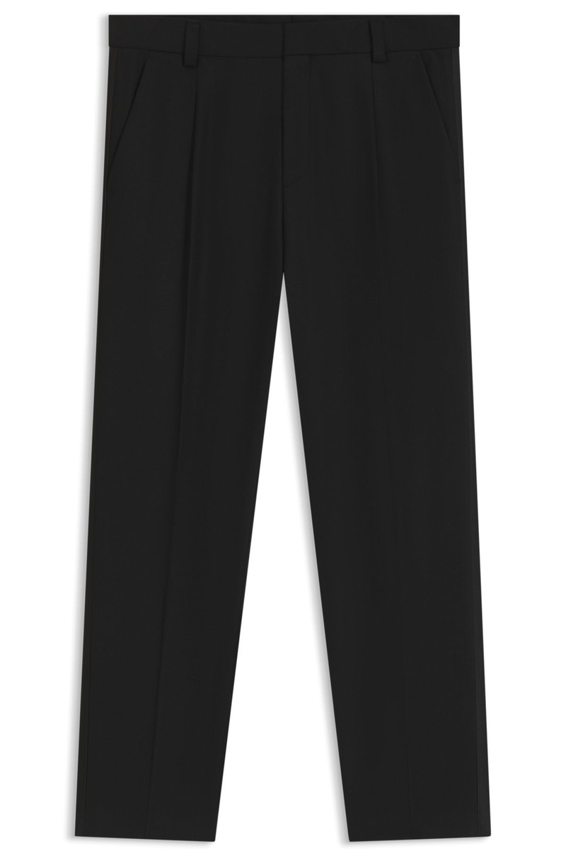 MODERN-FIT TROUSERS IN STRETCH DOBBY 1