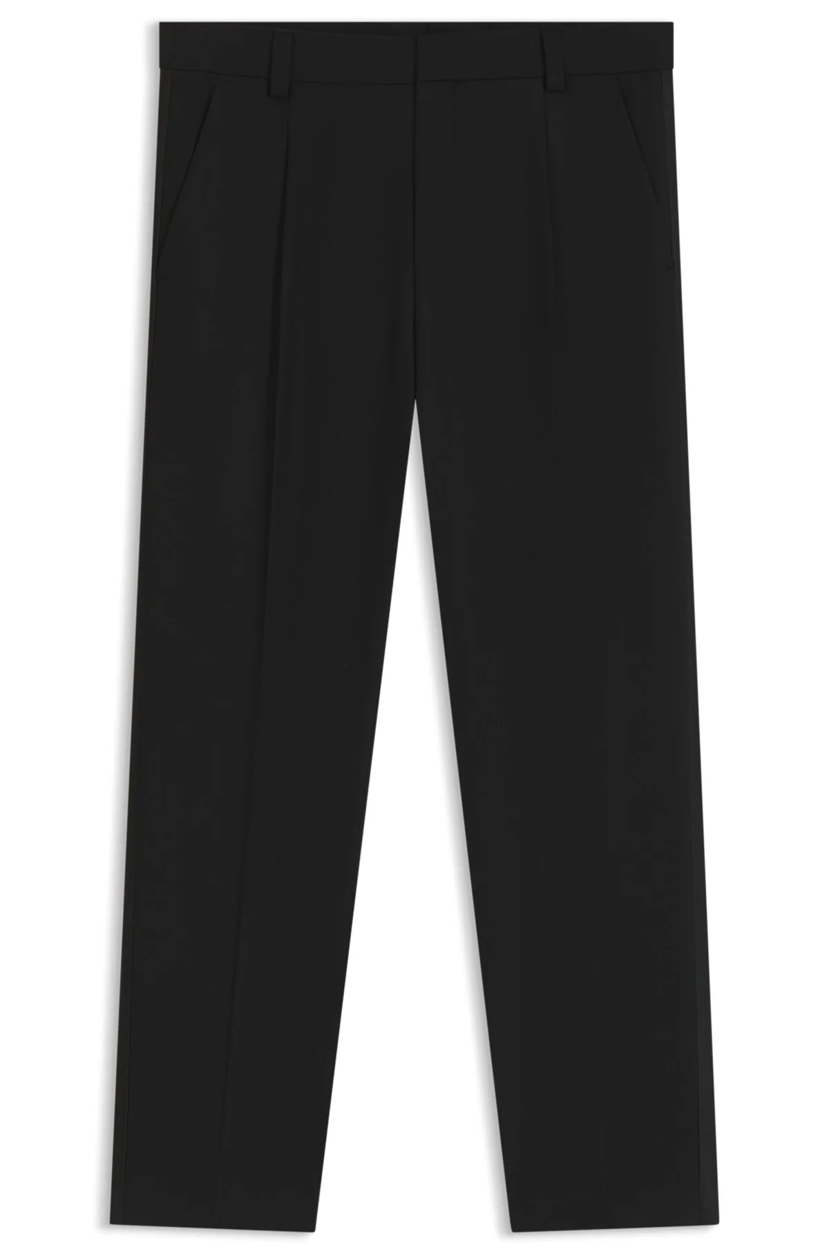 MODERN-FIT TROUSERS IN STRETCH DOBBY - 1