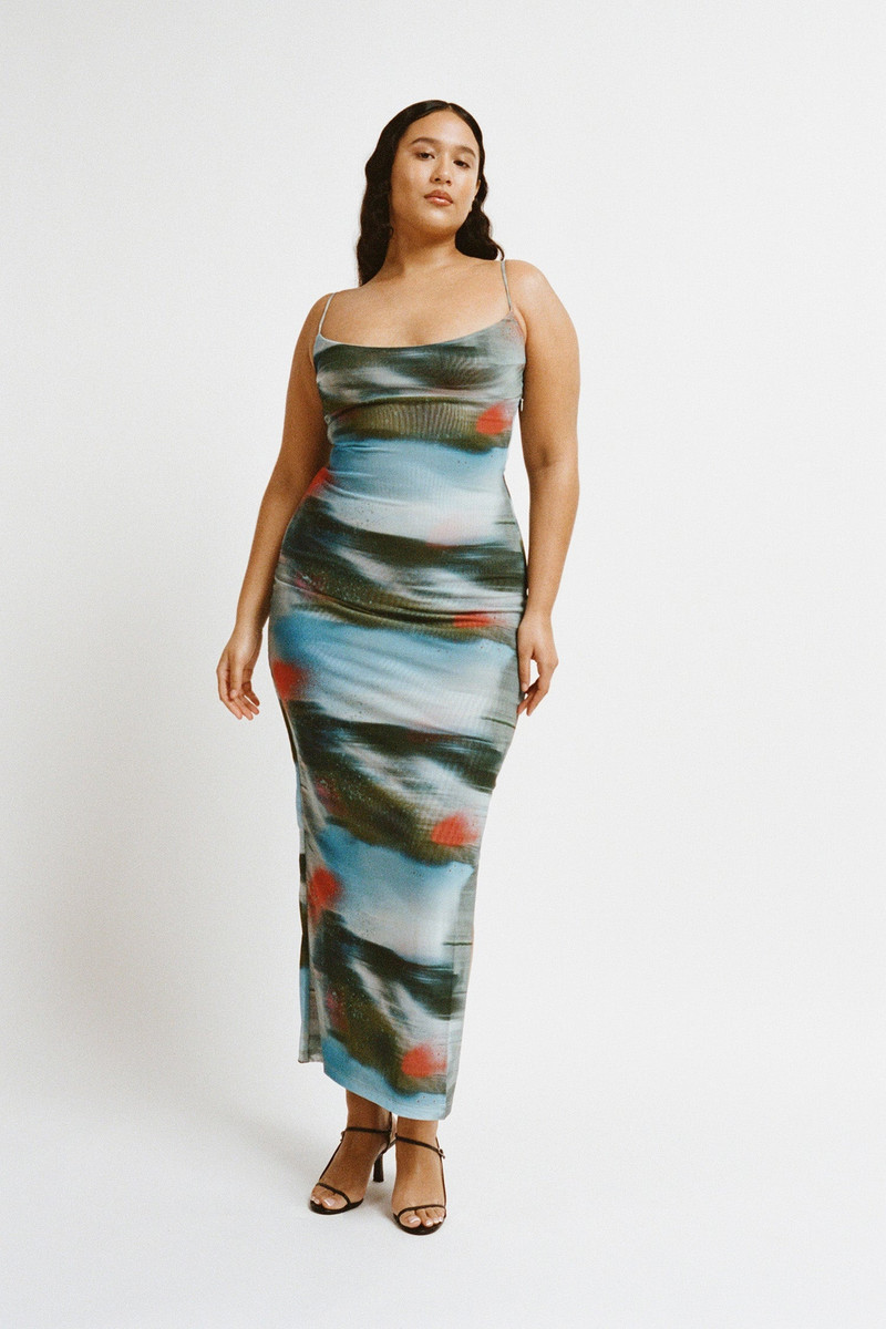 THAIS DRESS - MOTION BLUE 3