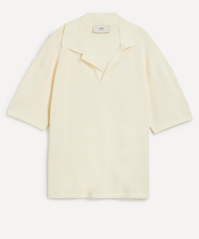 Beige Short-Sleeve Polo - 1
