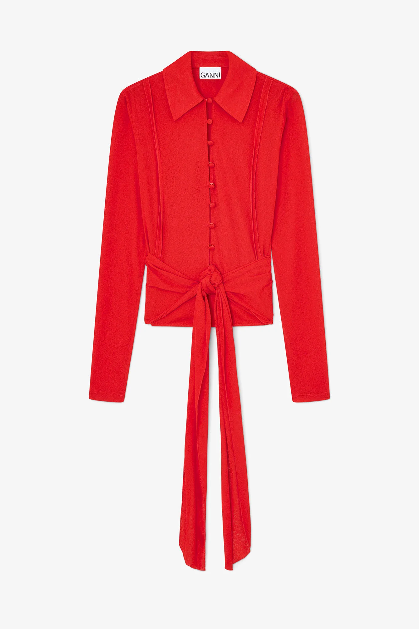 SHIRT IN RED MARL MESH - 1