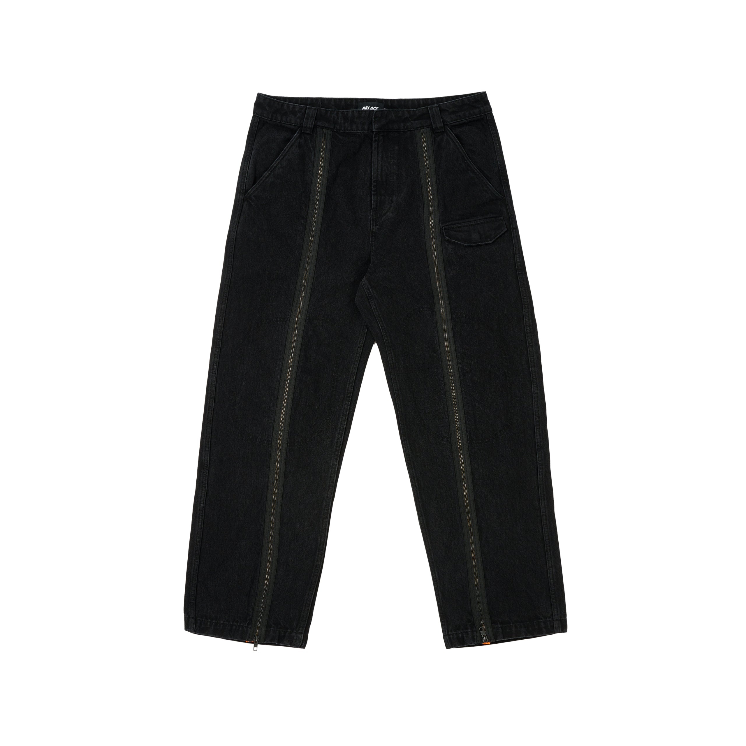 ZIPPED FLIGHT TROUSER BLACK - 2