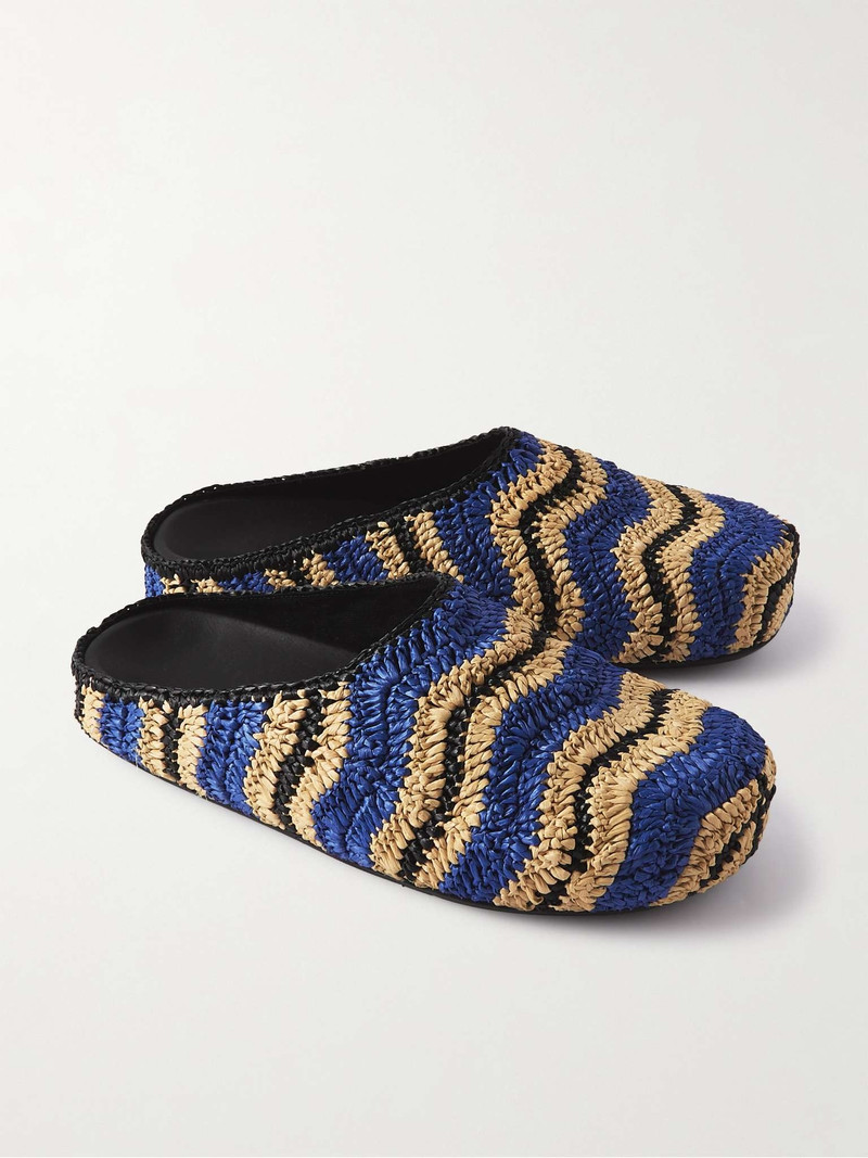 + No Vacancy Inn Striped Woven Mules 4