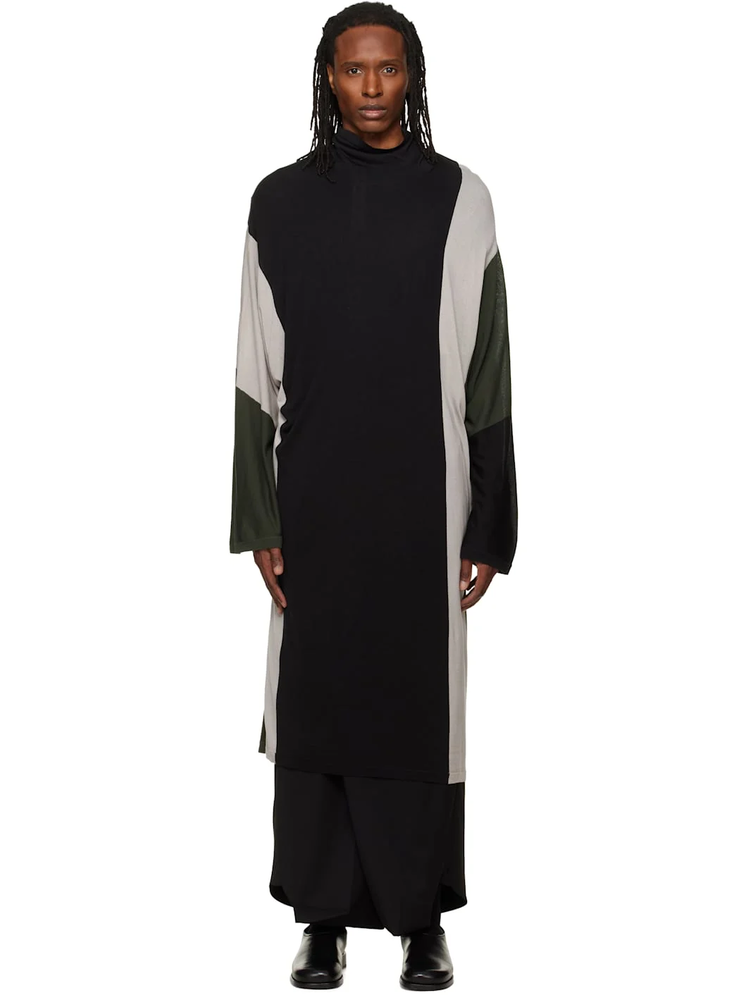 Black Sigo Knit Tunic - 1