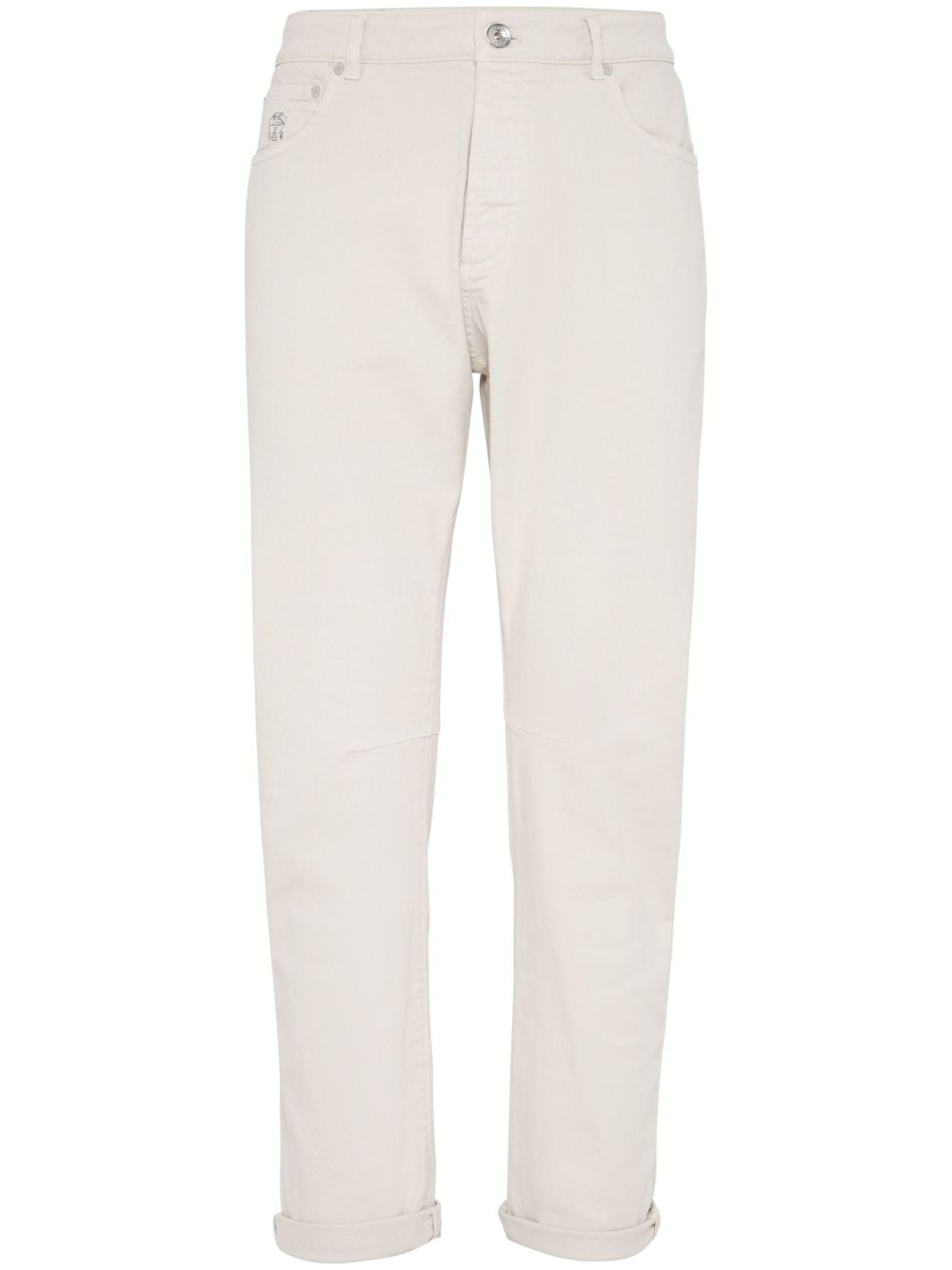 mid-rise straight-leg jeans - 1