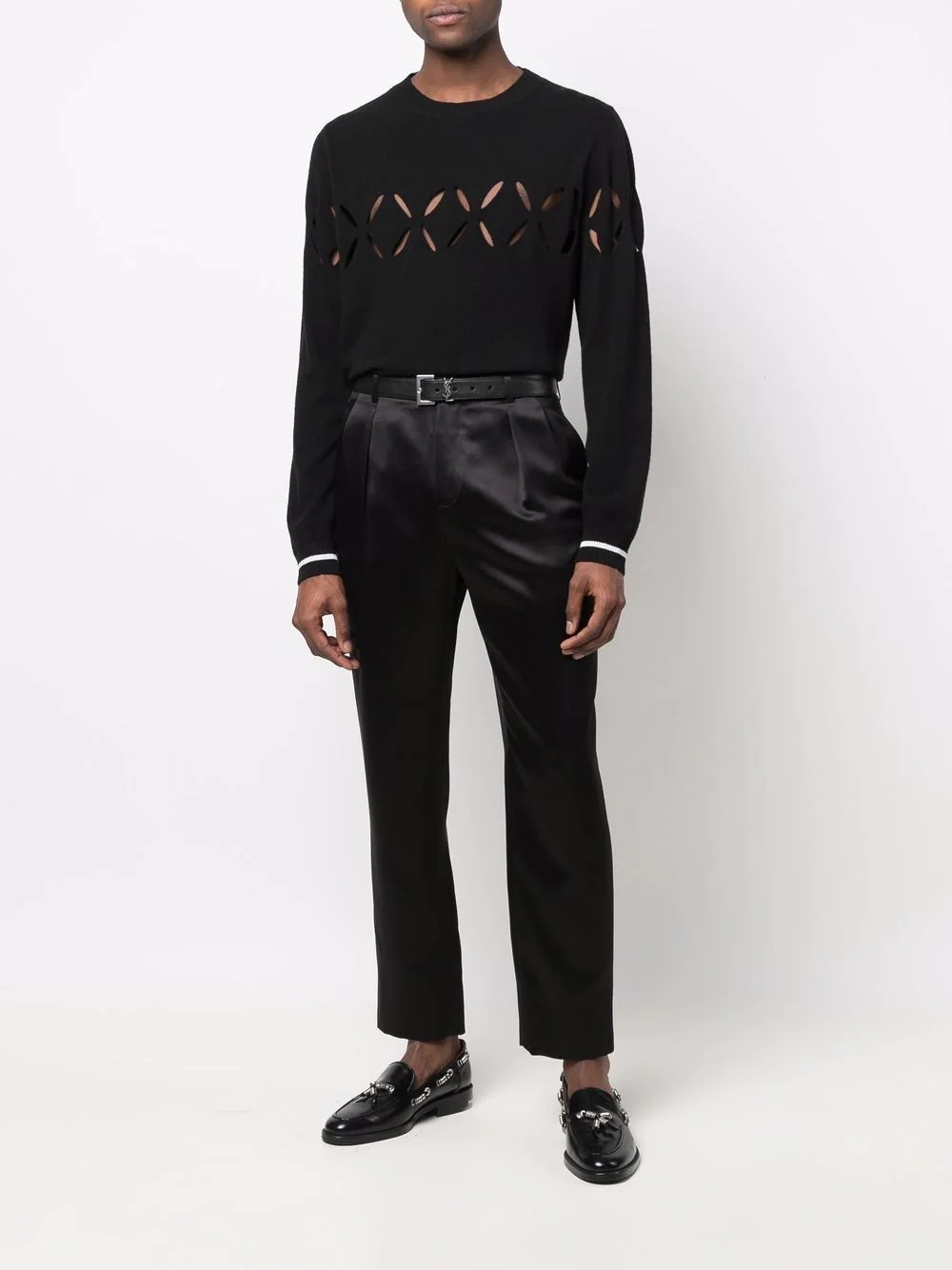 pleat-detail tailored trousers - 2