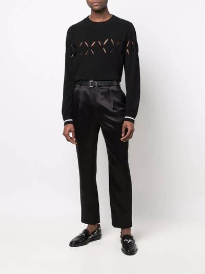 SAINT LAURENT pleat-detail tailored trousers outlook