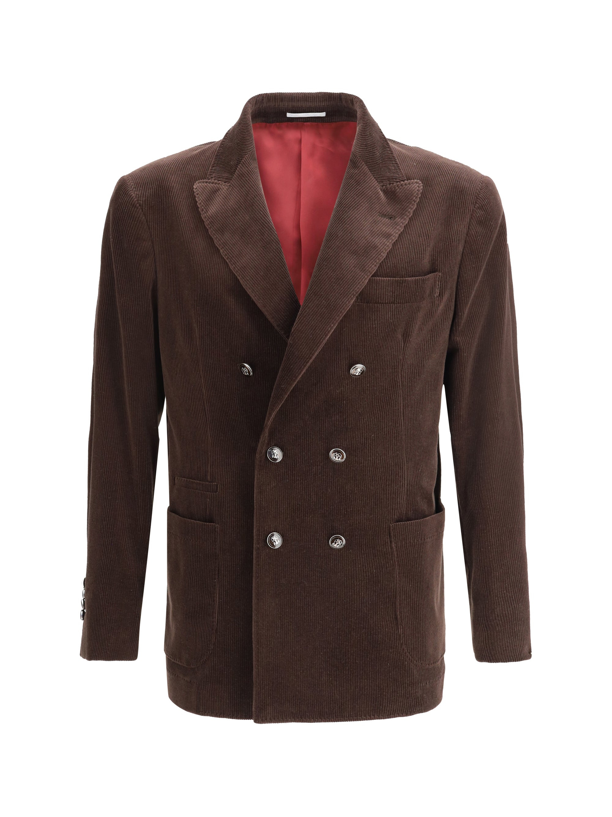 Brunello Cucinelli Men Velvet Blazer Jacket - 1
