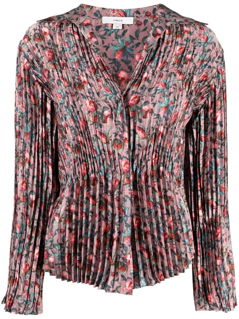 berry blooms pleated shirt 1
