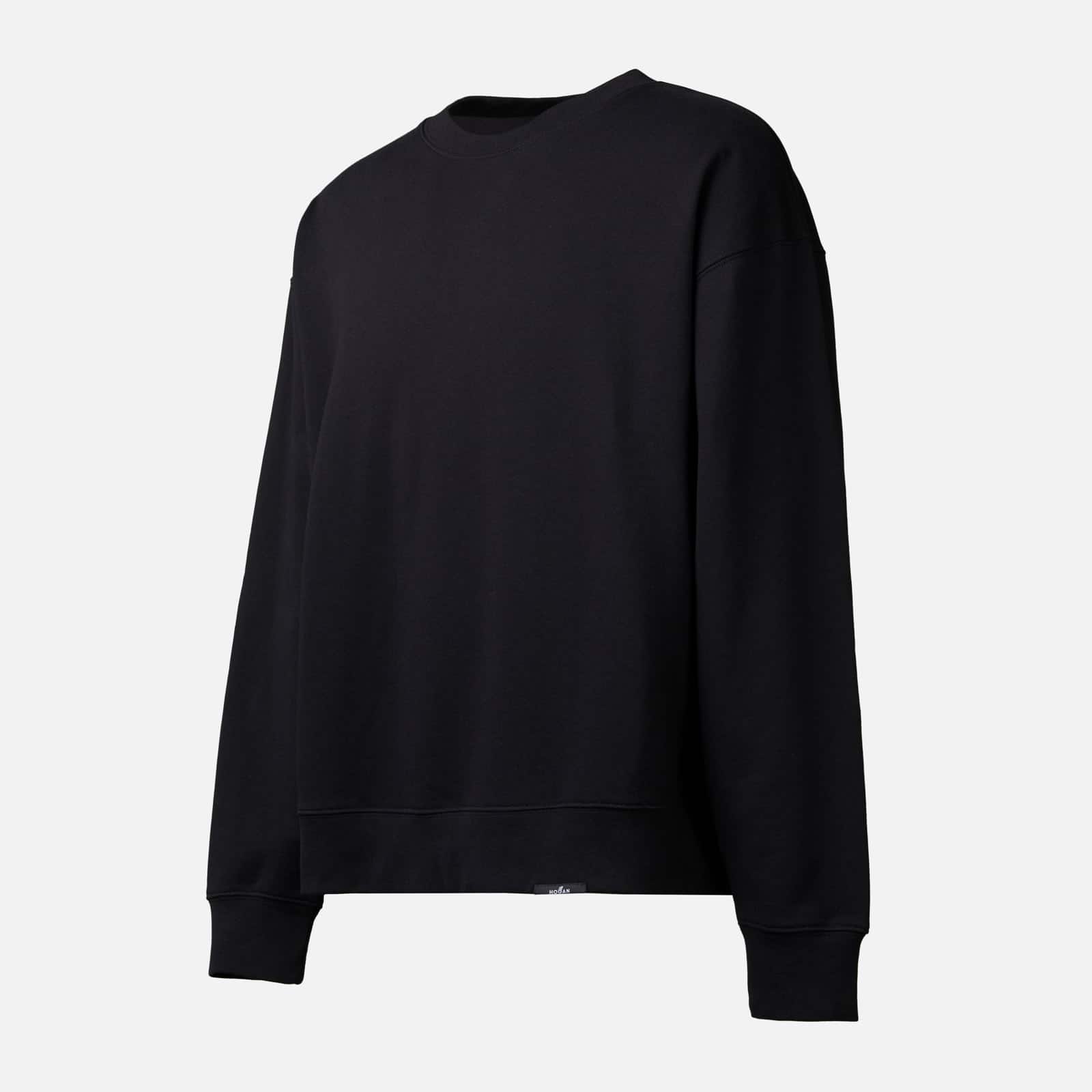 Round Neck Sweatshirt Black - 4