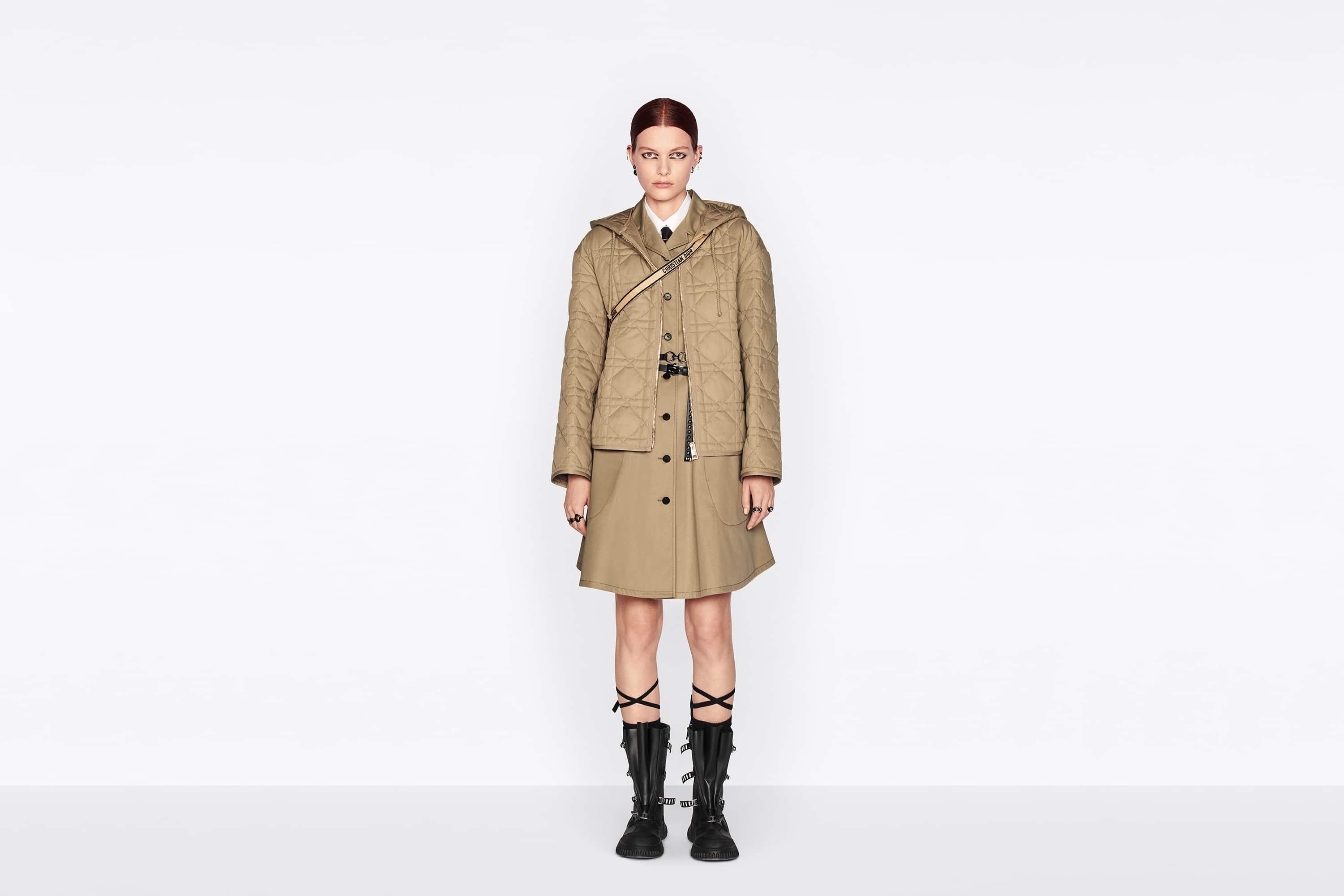 Macrocannage Hooded Peacoat - 4
