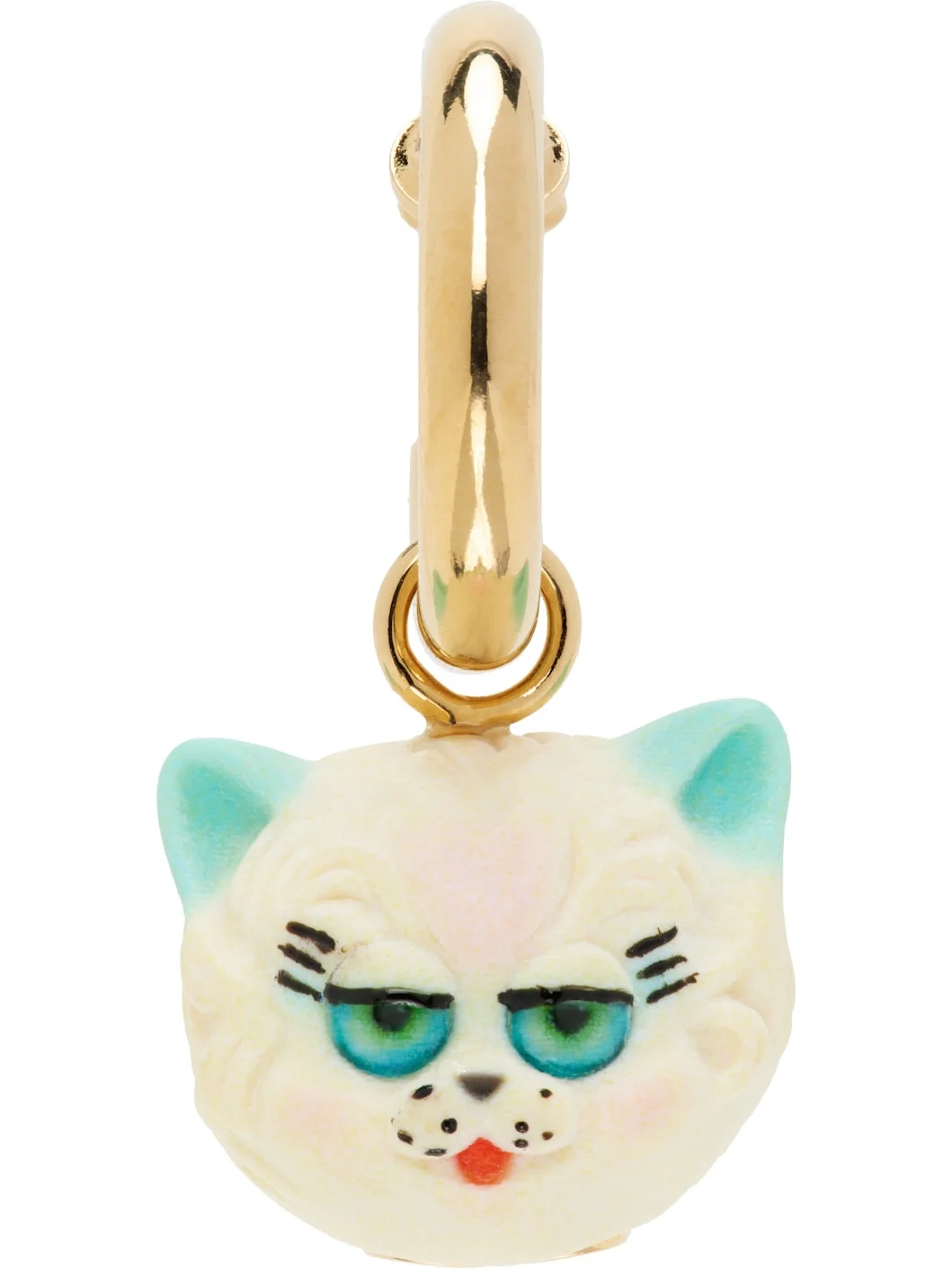 'Le Chat De La Maison' Clip-On Single Earring - 1