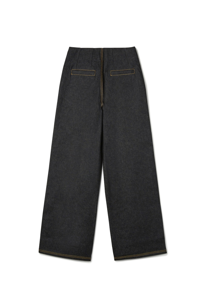 SUNNEI WAVE ZIP PANTS / black outlook