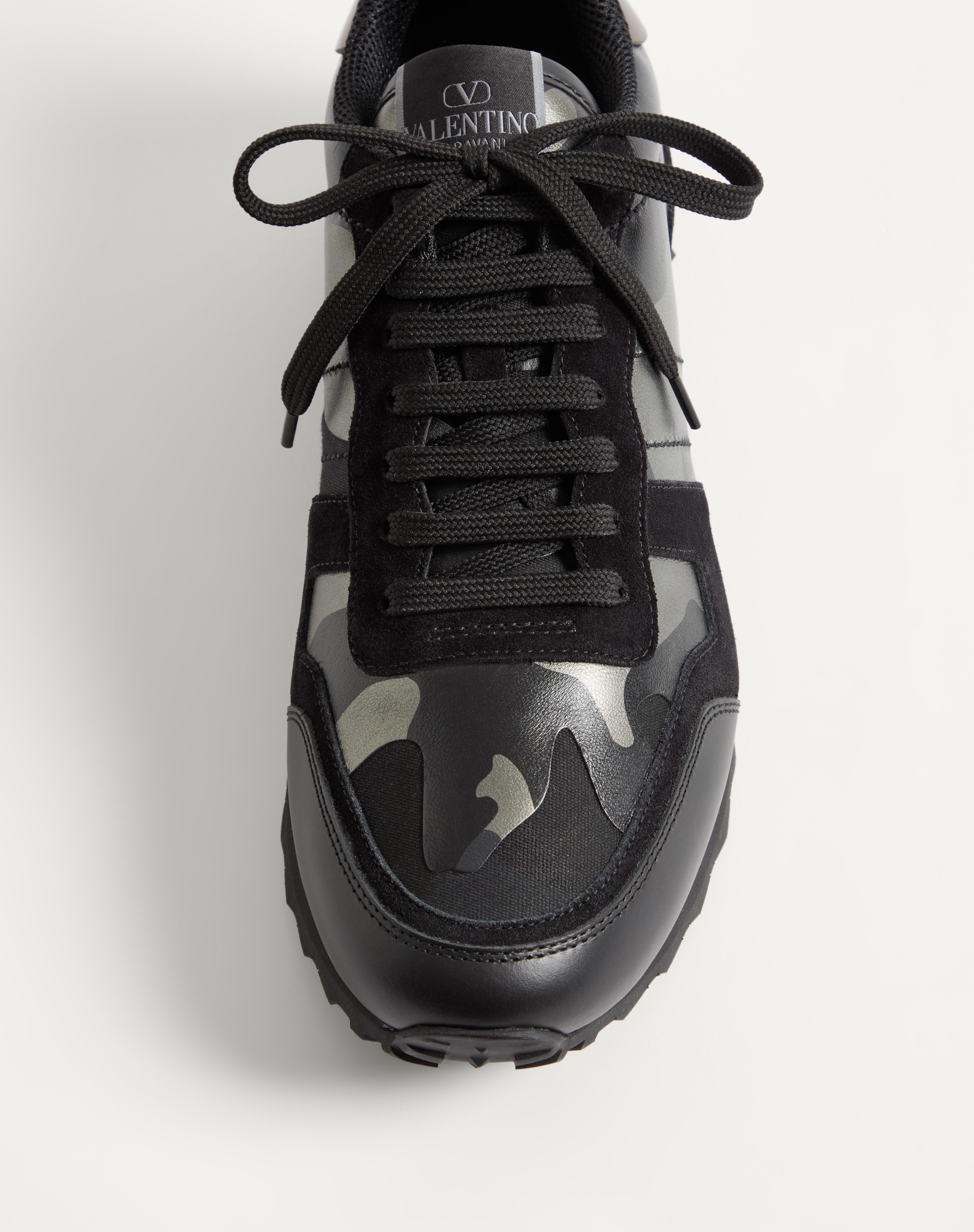 ROCKRUNNER CAMOUFLAGE NOIR METALLIC SNEAKER - 7