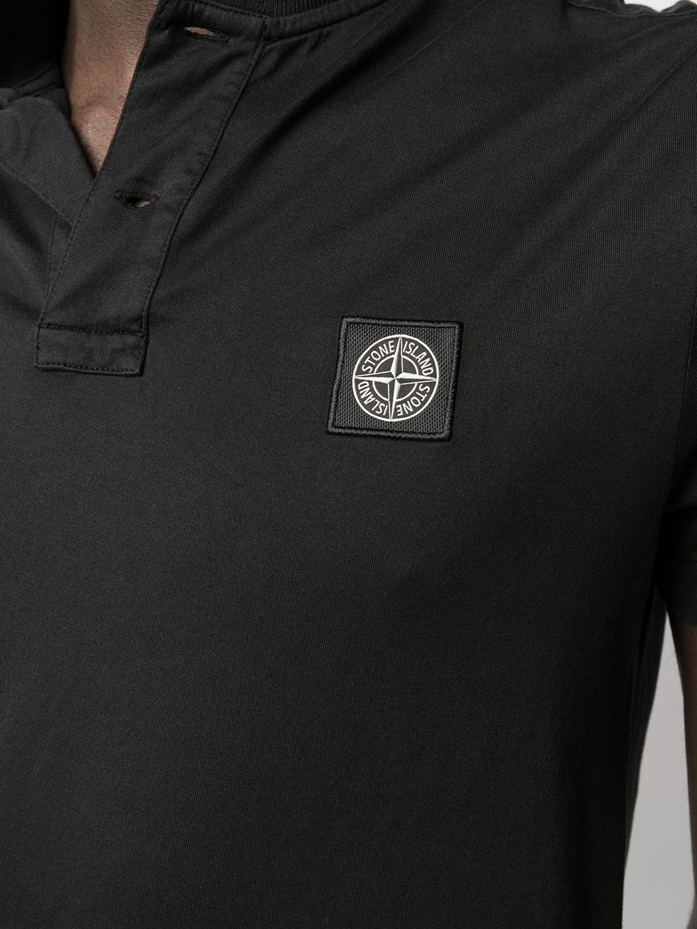 logo embroidered polo shirt - 5