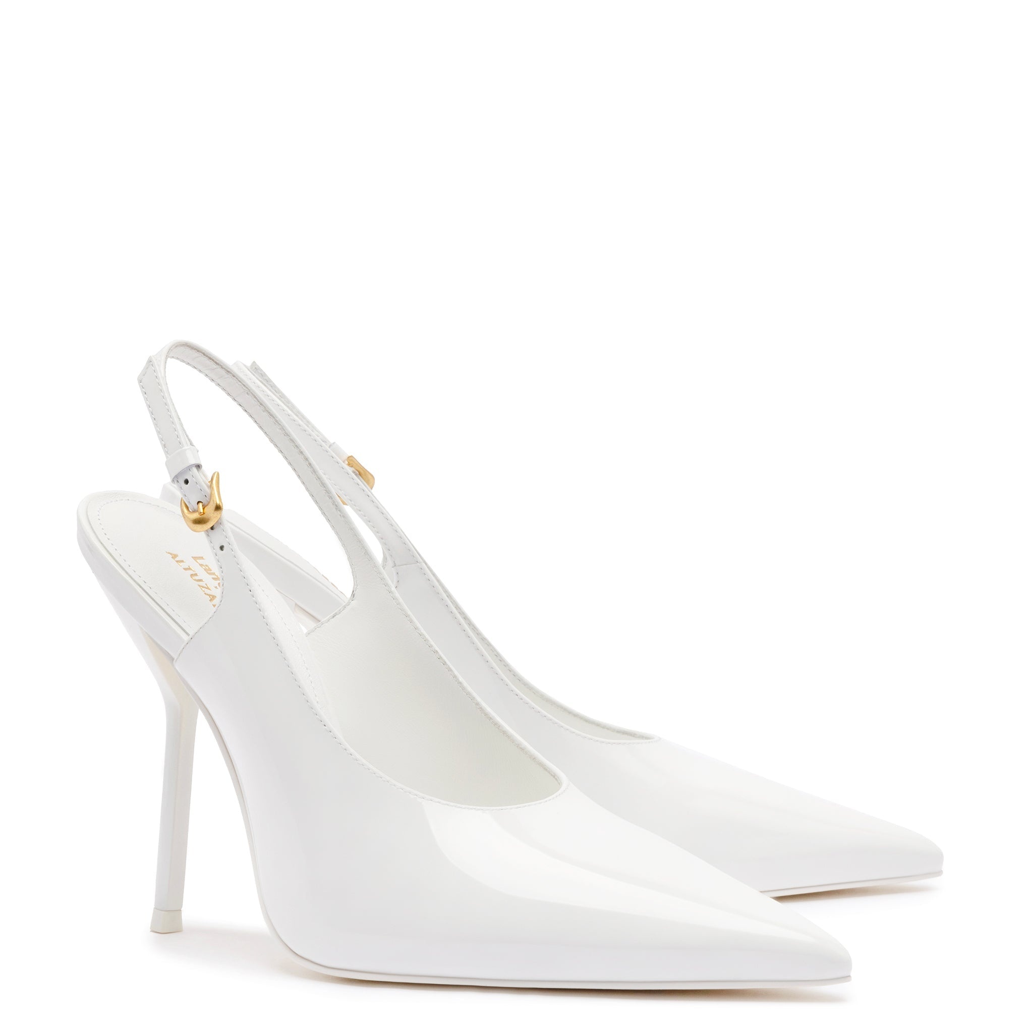 LARROUDÉ X ALTUZARRA PUMP IN WHITE PATENT LEATHER - 2
