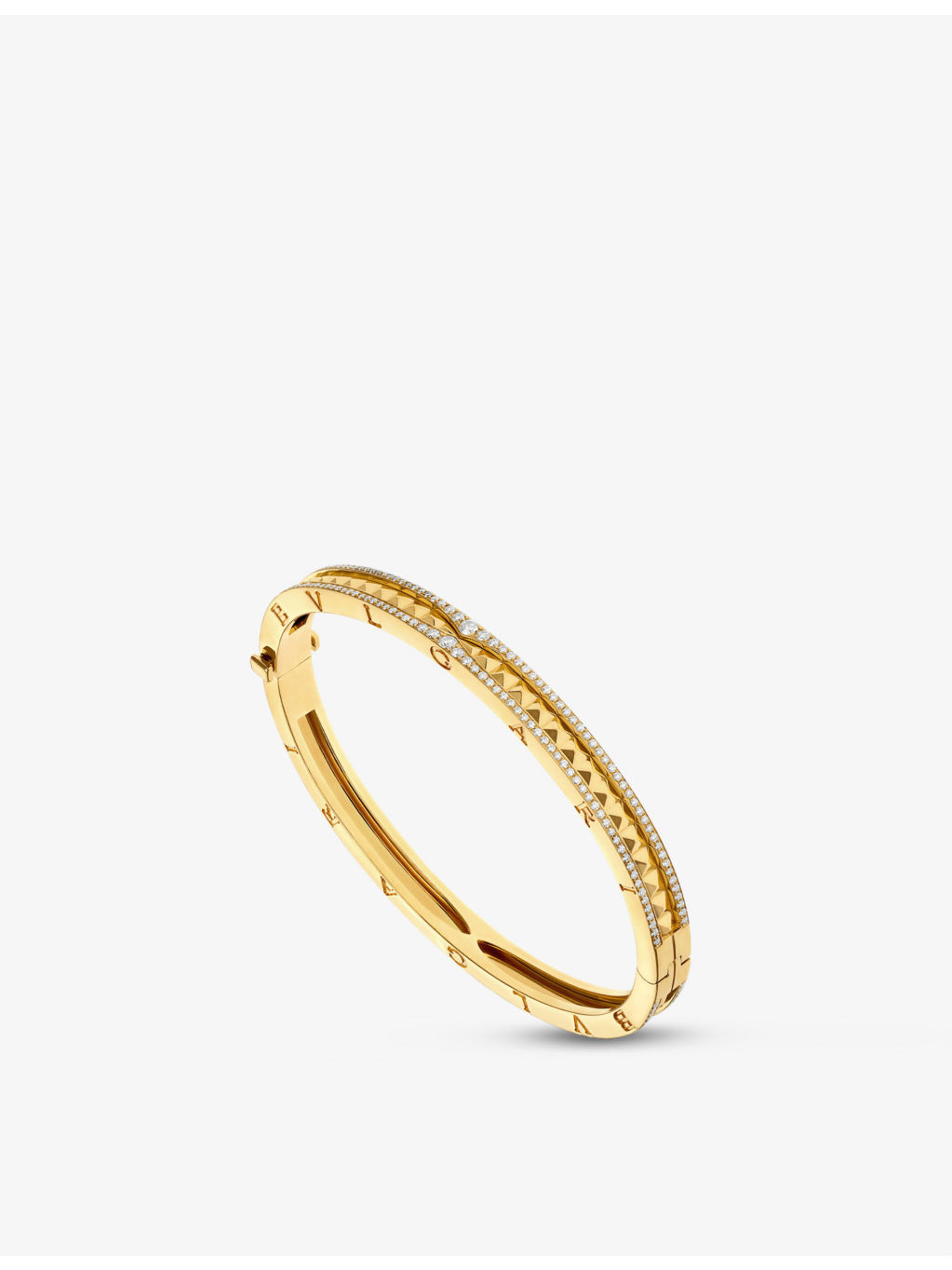 B.zero1 18ct yellow-gold and 0.87ct diamond bangle bracelet - 2