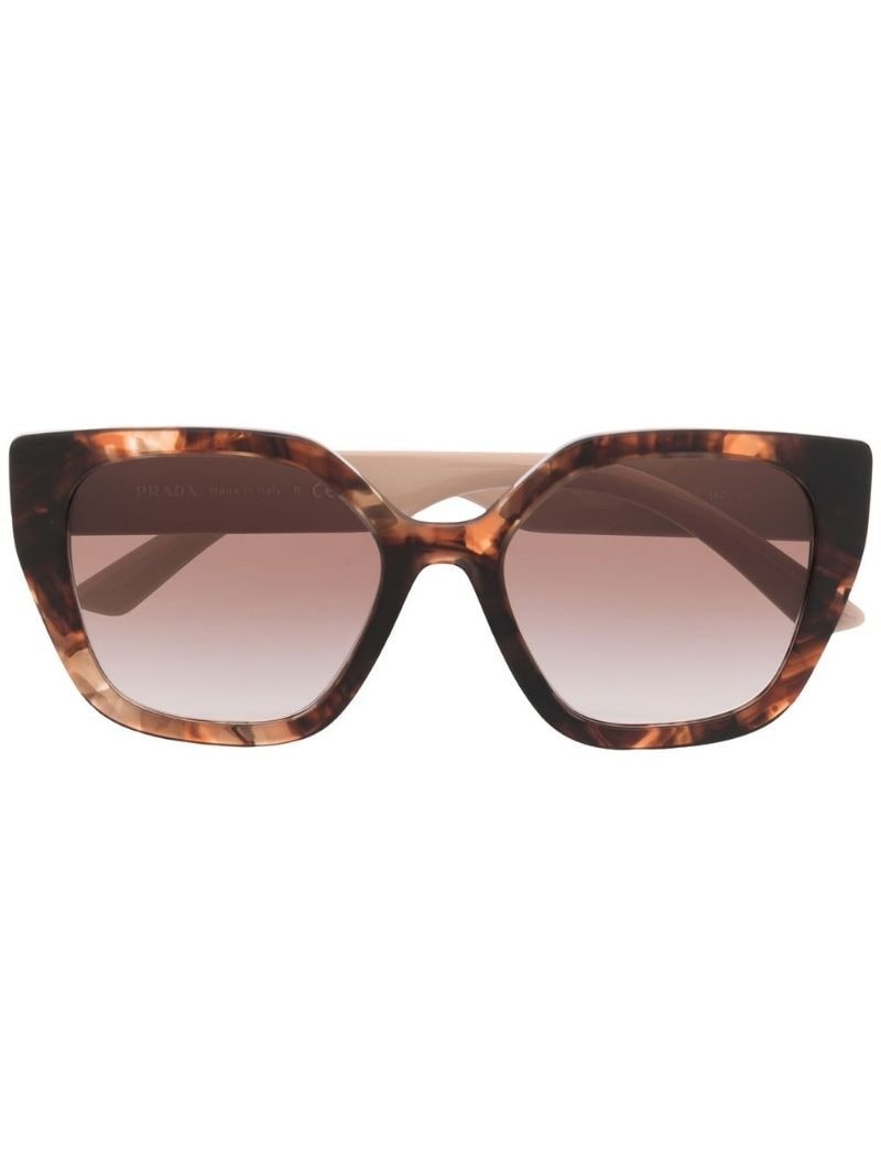 tortoiseshell-detail sunglasses - 1