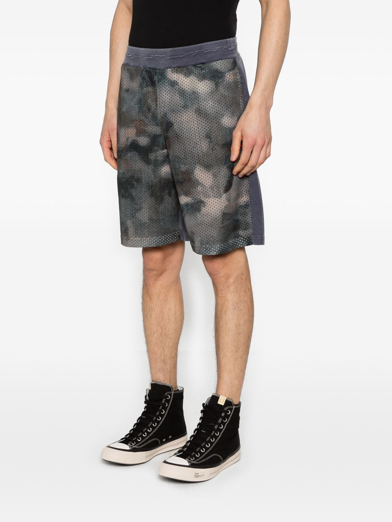 camouflage mesh track shorts 3